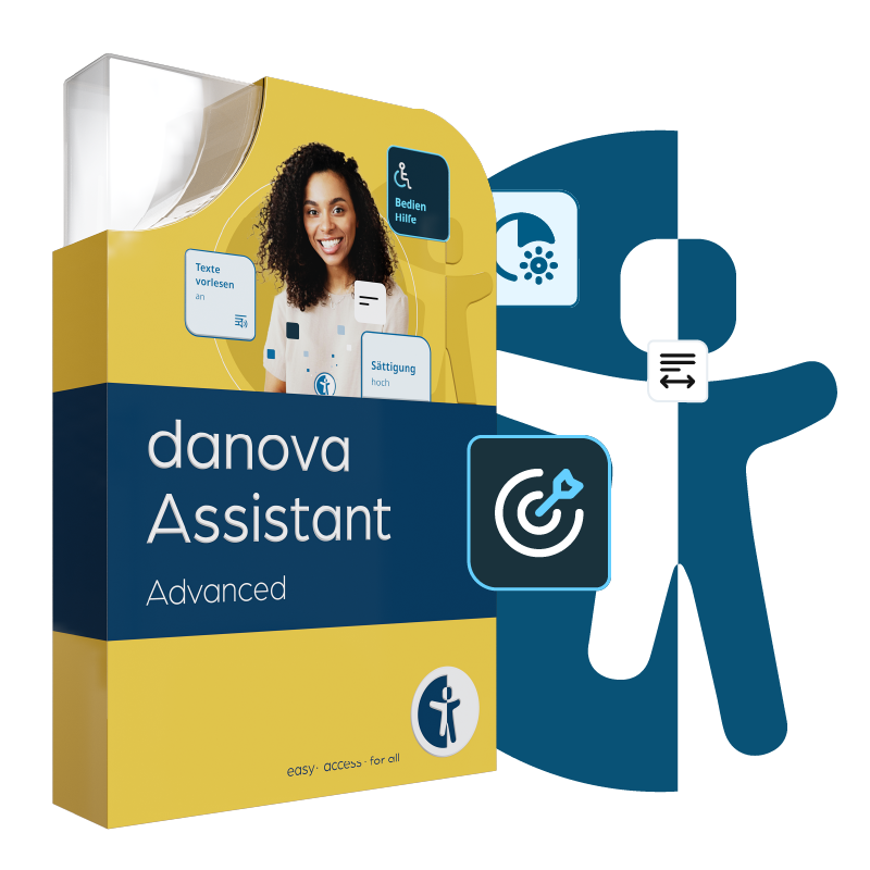 Eine dekorative Darstellung des danova Assistant Advanced Pakets