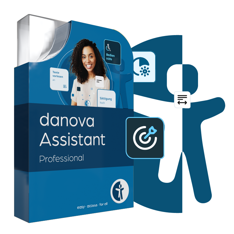 Eine dekorative Darstellung des danova Assistant Professional Pakets